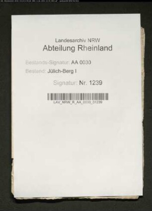 Amt MISELOHE, Rechnungsbelege