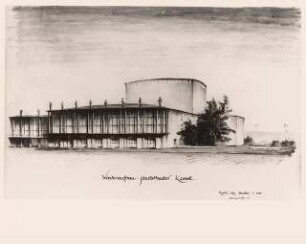 Staatstheater Kassel: Foto von Inv.Nr. 35778: Platzansicht 1:200