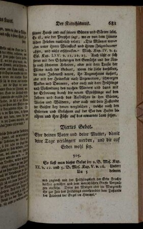 Viertes Gebot. Ehre deinen Vater und deine Mutter, [...].