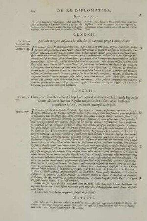 CLXXXII. Adelaidis Reginae diploma de villa sancti Germani prope Compendium.