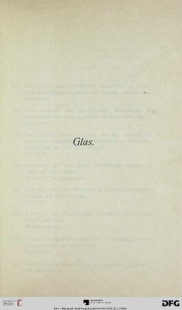 Glas (Nr. 553-563)