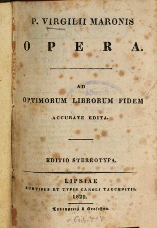 P. Virgilii Maronis opera