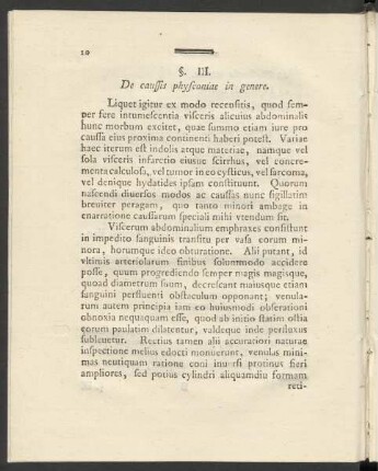§. III. De caussis physcontiae in genere