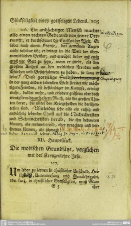 XII. Hauptstück. Die modischen Grundsätze, verglichen mit der Kreuzeslehre Jesu
