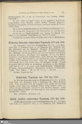 Barth. Sculteti richterliches Tagebuch 1589 bis 1590