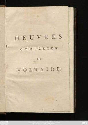 T. 52 = T. 1: Recueil Des Lettres De M. De Voltaire. 1715 - 1737