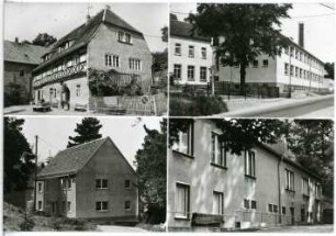 Burkhardswalde. Gasthof, Neue Schule, Kindergarten