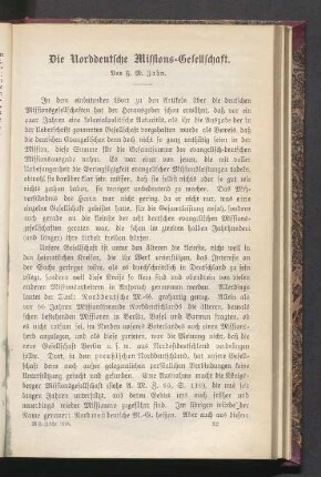 Die Norddeutsche Missions-Gesellschaft