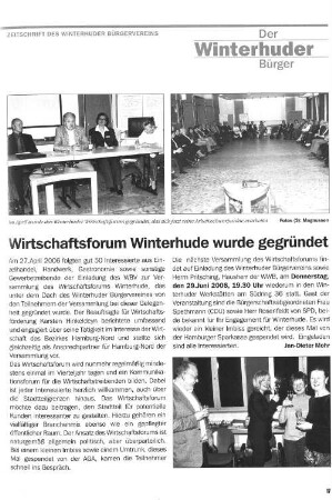 Wirtschaftsforum Winterhude wurde gegründet