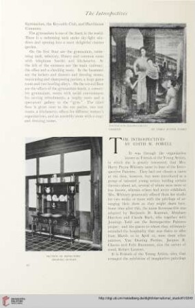 Vol. 61 (1917) = No. 243: The introspectives
