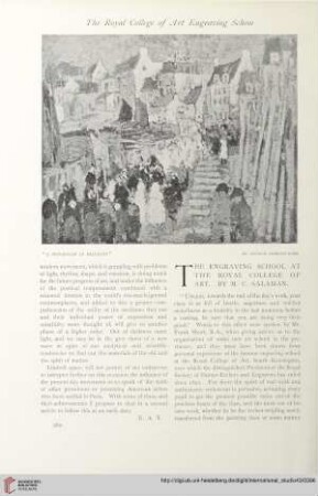 The engraving school at the Royal College of Art
