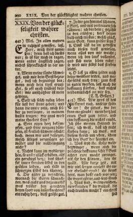 290-297, XXIX. Von der Glückseligkeit wahrer Christen