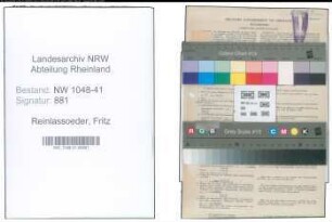 Entnazifizierung Fritz Reinlassoeder , geb. 13.05.1921 (Polizist)
