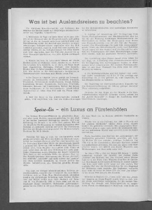Speise-Eis - ein Luxus an Fürstenhöfen