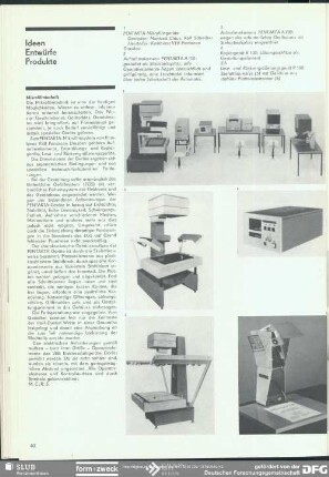 Mikrofilmtechnik : Ideen Entwürfe Produkte