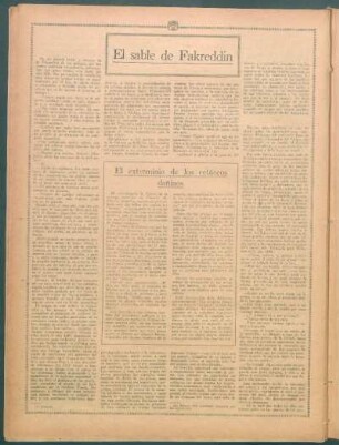 El sable de Fakreddin
