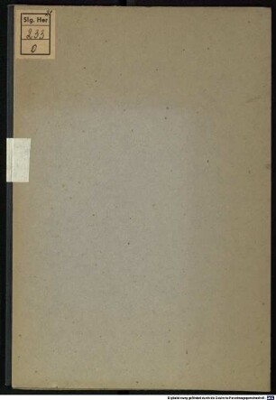 Oratorien-Verein. Erstes Concert pro 1867/68 ... Aufführung: Samstag den 14. Dezember 1867 ... im großen Saale des Museums. Heracles : Oratorium ; (1744)
