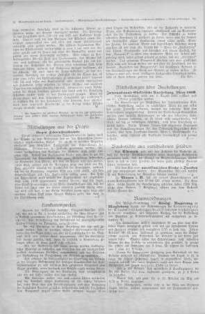 Mittheilungen über Ausstellungen. Internationale Elektrische Ausstellung. Wien 1883.