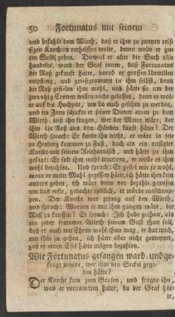 Wie Fortunatus gefangen ward ...
