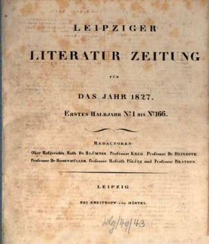 Leipziger Literaturzeitung. 1827,1