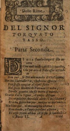 Delle Rime et Prose. 2. (1583)