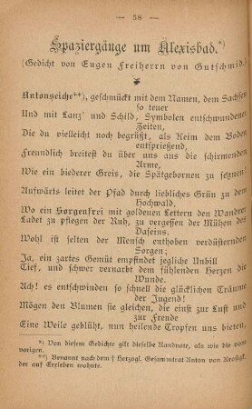 Spaziergänge um Alexisbad