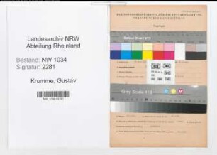 Entnazifizierung Gustav Krumme , geb. 31.05.1912 (Leutnant)