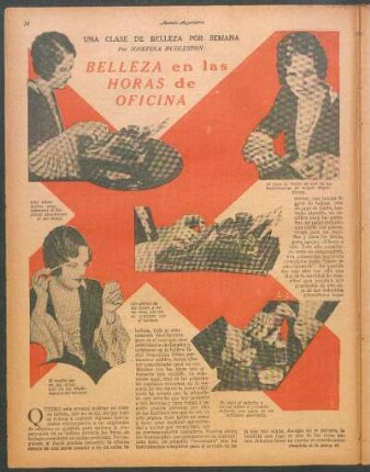 Belleza en las horas de oficina : Una clase de belleza por semana