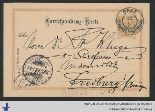 Briefkarte, 22.11.1899