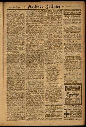 Zweite Ausgabe vom Samstag, den 08. Januar 1921.