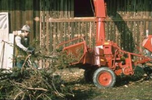 Fotografie: Energietechnik, Holzhacker, Energiequelle