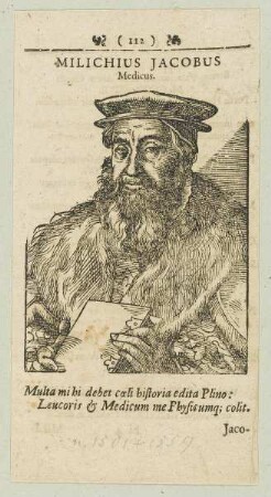 Bildnis des Jacobus Milichius