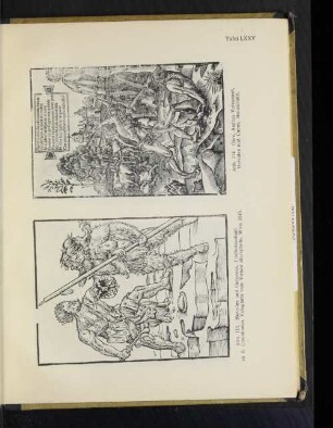 Tafel LXXV Abb. 114. Giov. Andrea Valvassori, Hercules und Cacus, Holzschnitt.