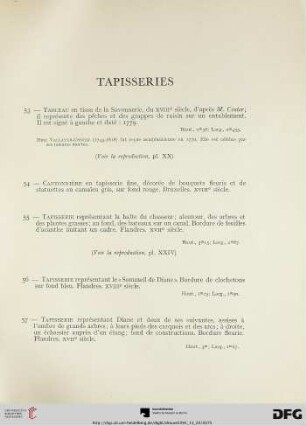 Tapisseries (Nr. 53-57)
