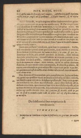 De substantialibus emptionis & venditionis.