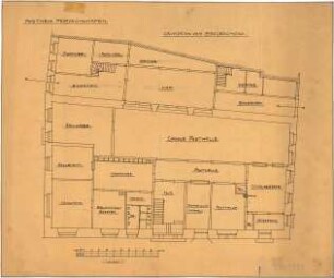 Fischer, Theodor; Friedrichshafen; Postgebäude - Grundriss EG