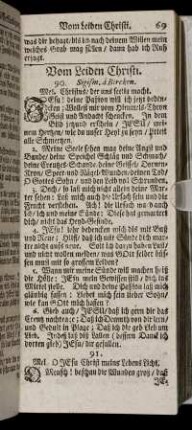 Vom Leiden Christi.