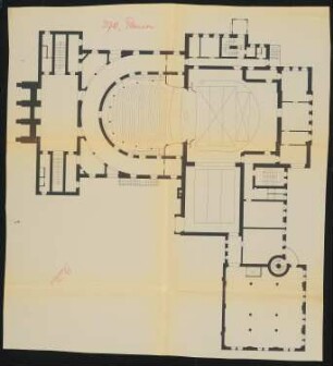 Stadttheater, Plauen: Grundriss 1:100