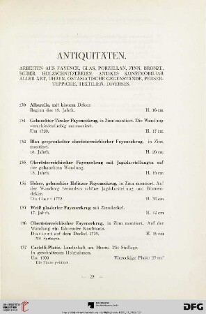 Antiquitäten (Nr.130-406)