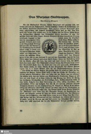 Das Wurzener Stadtwappen