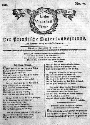 No. 75., vom 17ten September