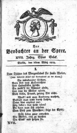 11. Stueck, 16. Maerz 1818