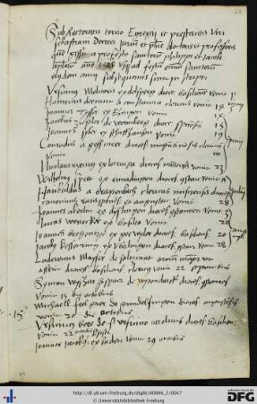 [fol. 23] Rektorat Sebastian Derrer 1528
