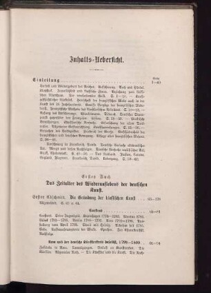 Inhalts-Uebersicht.