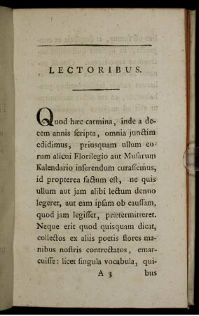 Lectoribus.