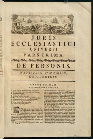 1-7, Titulus Primus. De Clericis.