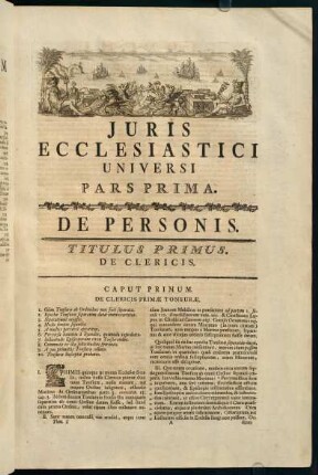 1-7, Titulus Primus. De Clericis.