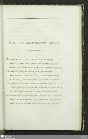 Sechs Und Zwanzigster Gesang