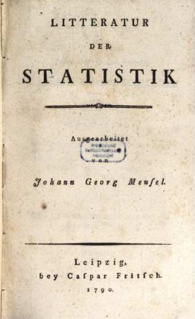 Litteratur der Statistik