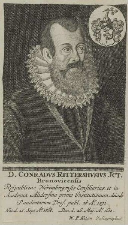 Bildnis des Conradvs Rittershvsivs